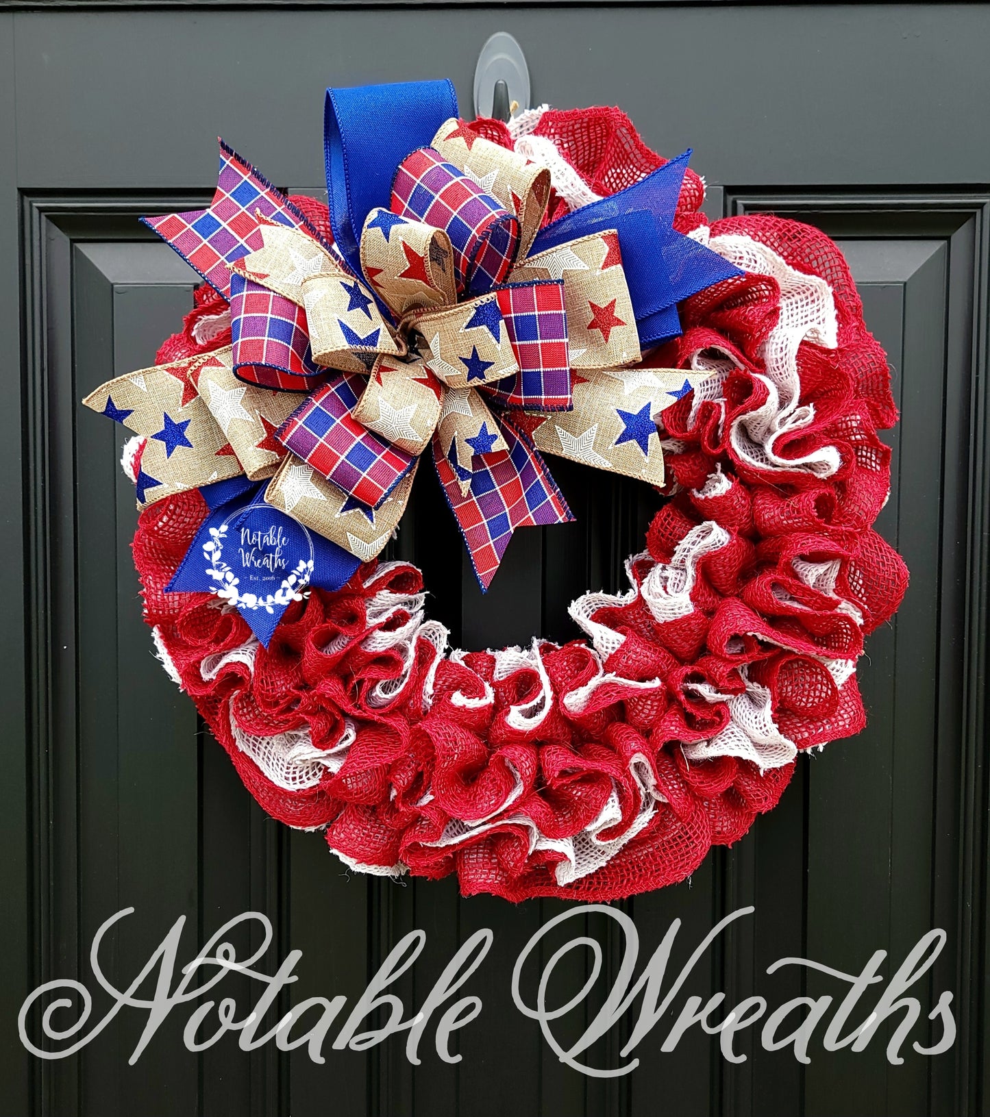 Independence day wreath, patriotic burlap wreath for front door, Americana wreath, American flag wreath, Fourth of July wreath, Memorial day