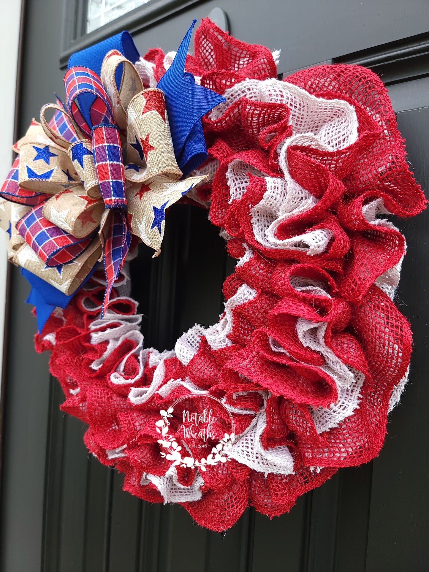 Independence day wreath, patriotic burlap wreath for front door, Americana wreath, American flag wreath, Fourth of July wreath, Memorial day