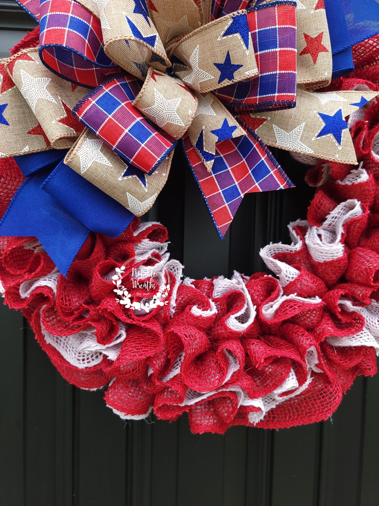 Independence day wreath, patriotic burlap wreath for front door, Americana wreath, American flag wreath, Fourth of July wreath, Memorial day