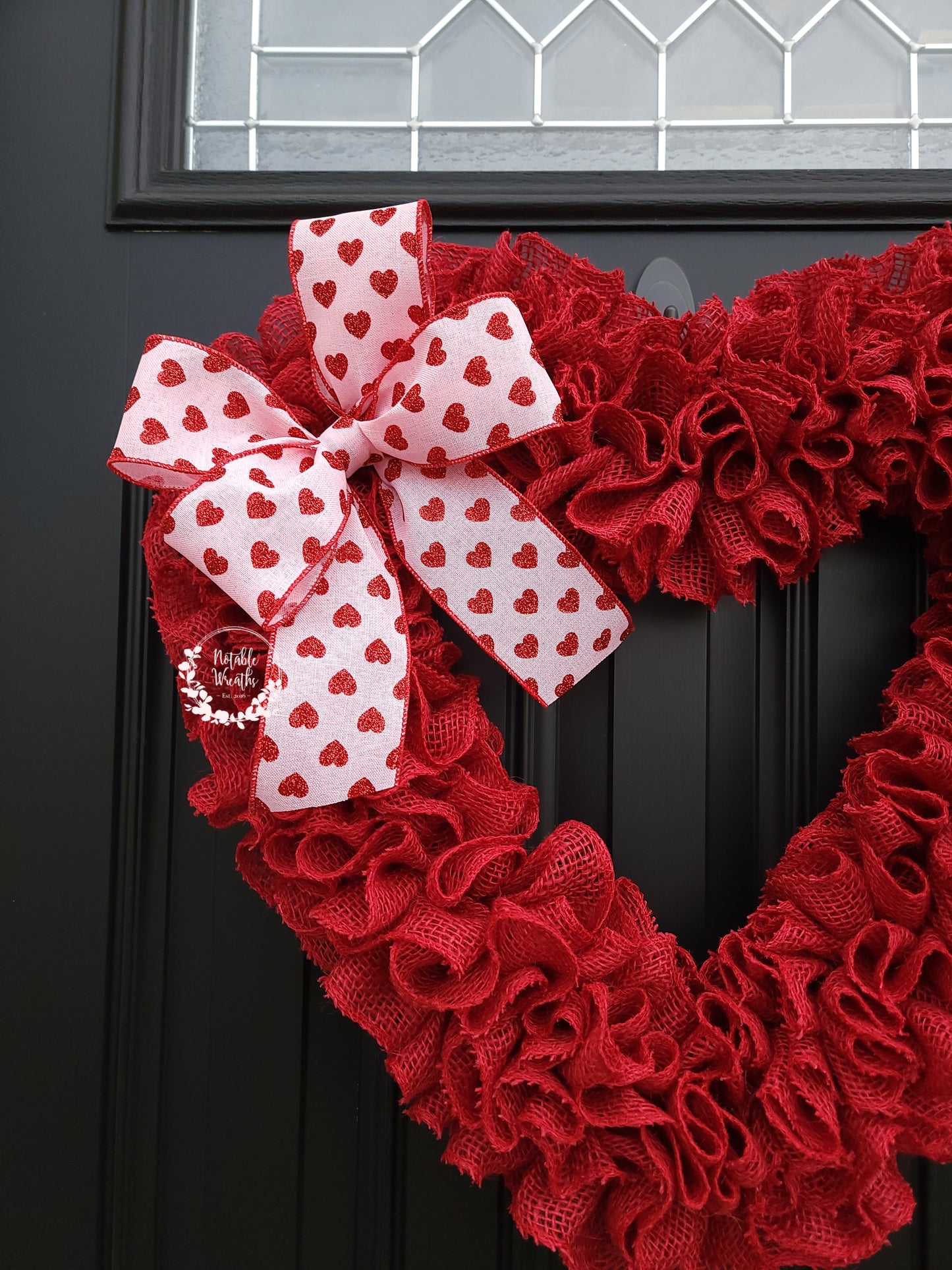 Valentine's day wreath, red heart wreath for front door, rustic valentine's day wreath