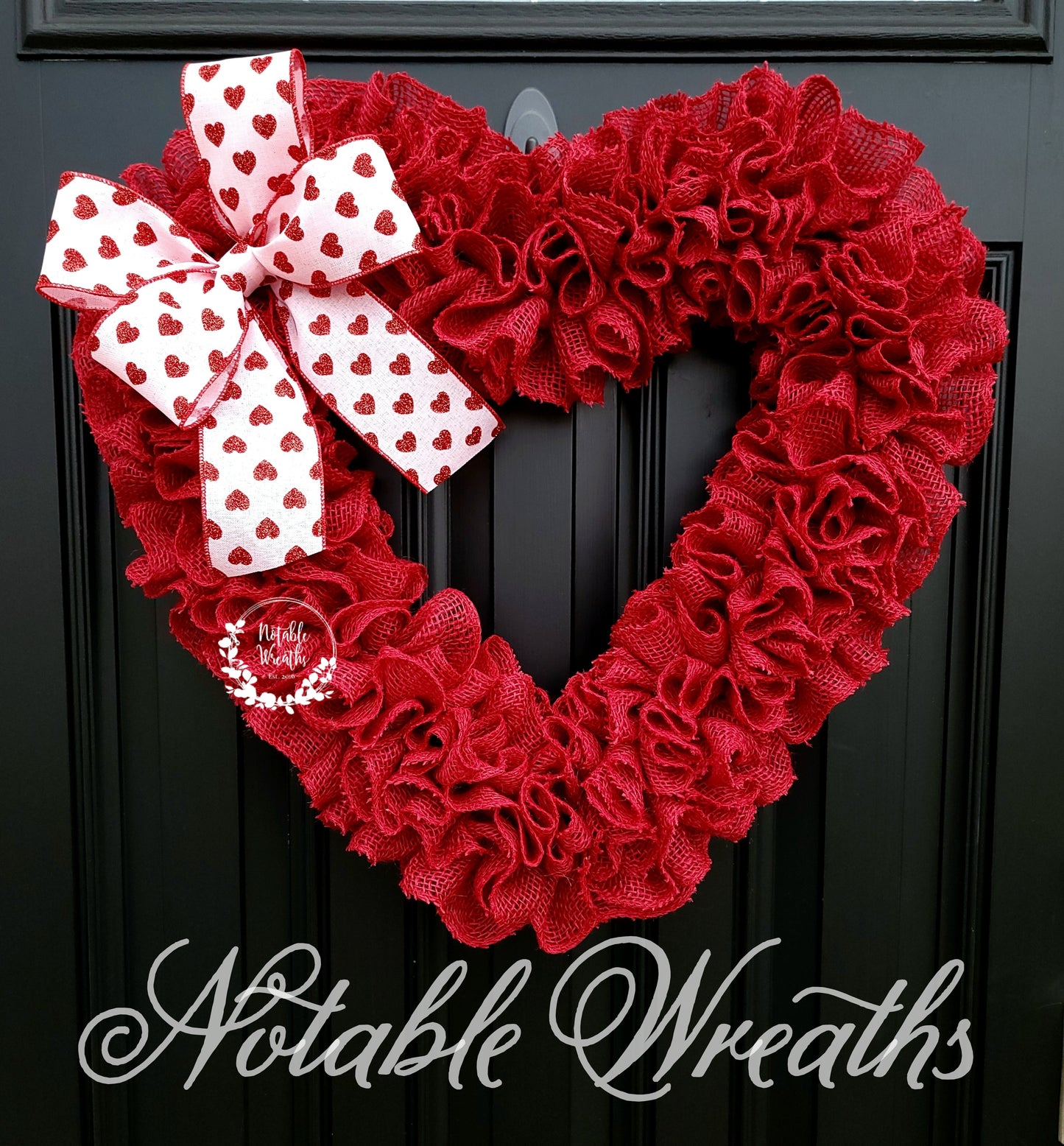 Valentine's day wreath, red heart wreath for front door, rustic valentine's day wreath