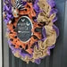 Hocus Pocus Halloween wreath, bat decor, Witch signs, Halloween burlap wreath for front door