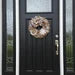 Neutral burlap Winter snowflake wreath for front door, white snowflake wreath, black and white buffalo check winter wreath, Christmas wreath