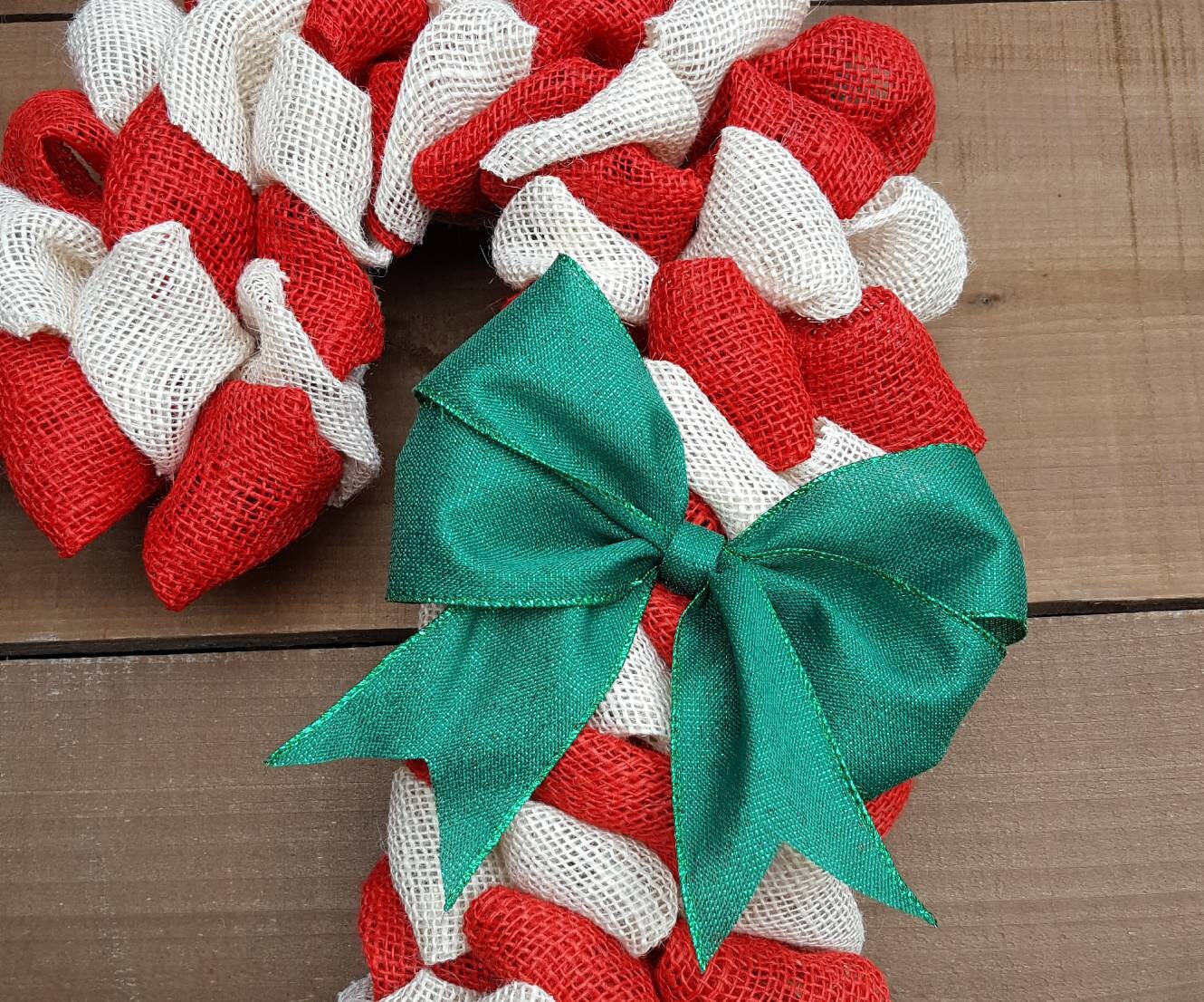 Christmas burlap wreath Candy cane wreath burlap candy cane Christmas wreath winter wreath