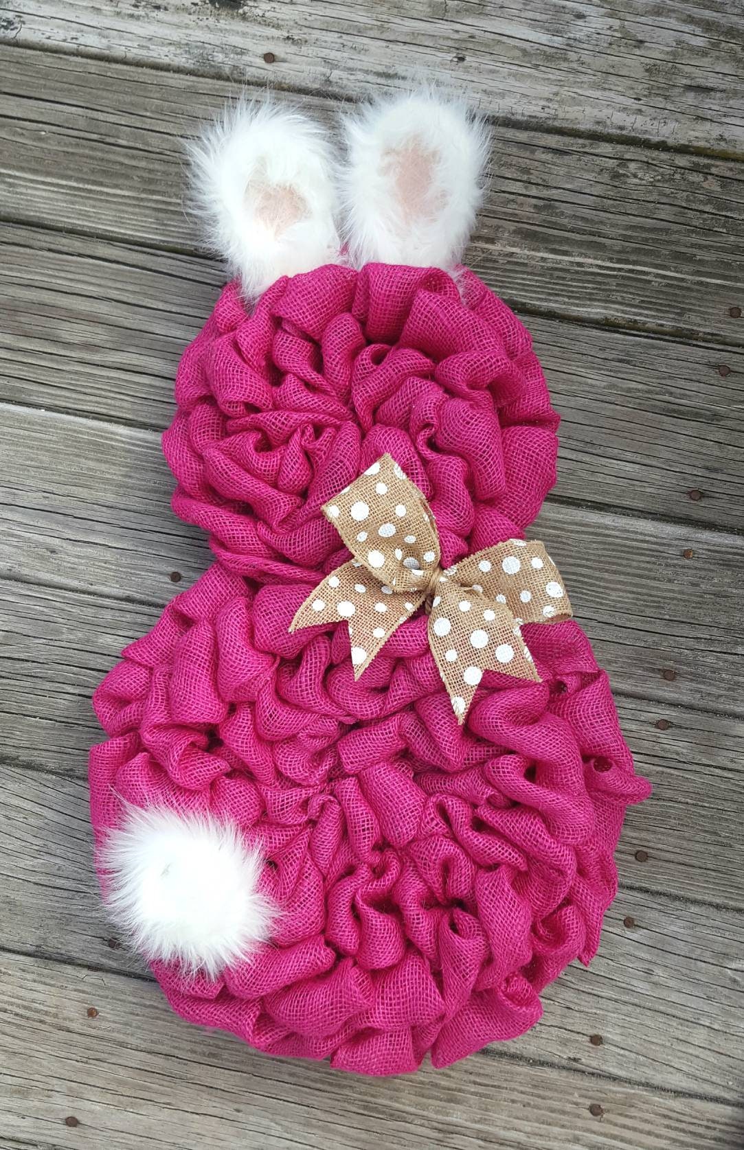 Easter burlap wreath, Spring wreath, bunny wreath, Easter bunny wreath, Front door wreath, pink burlap wreath, rustic Easter wreath