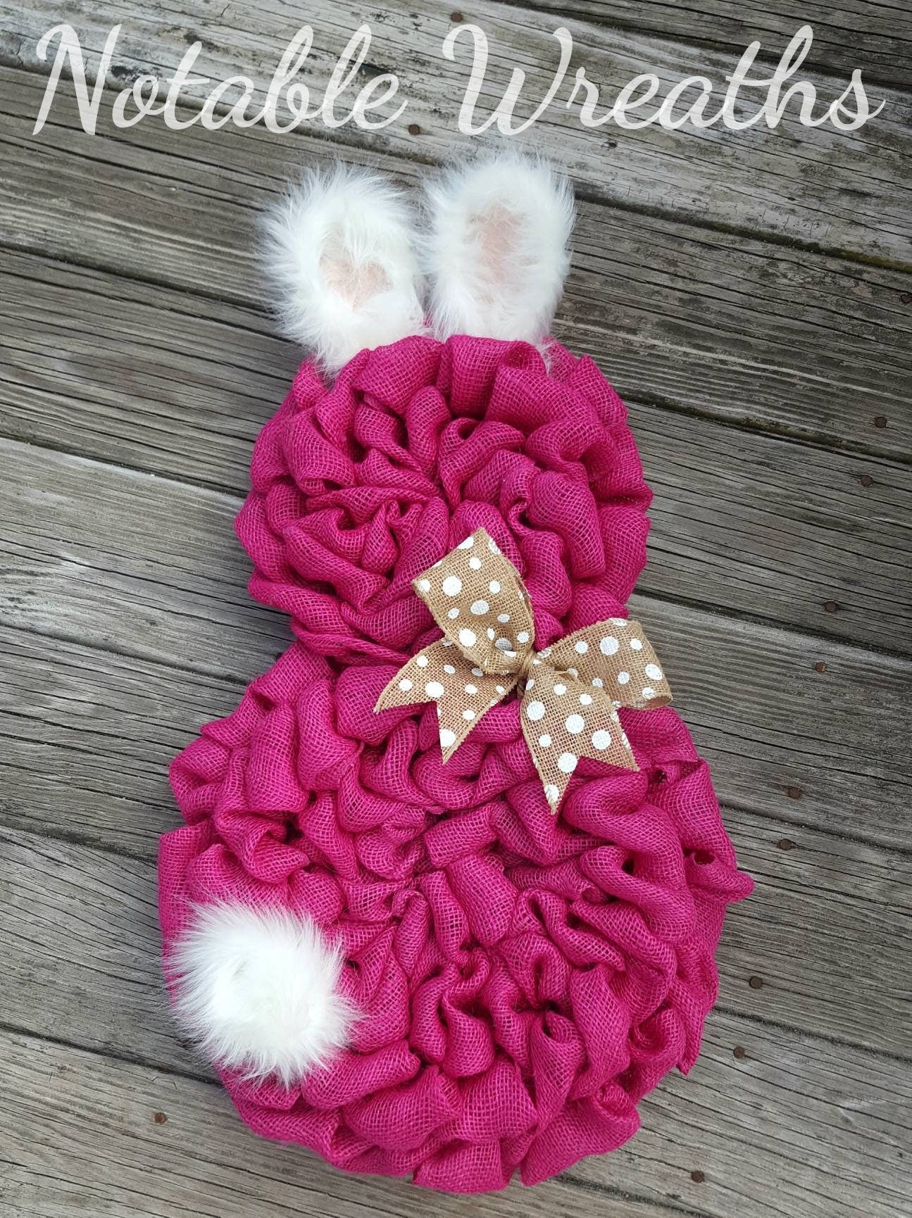 Easter burlap wreath, Spring wreath, bunny wreath, Easter bunny wreath, Front door wreath, pink burlap wreath, rustic Easter wreath