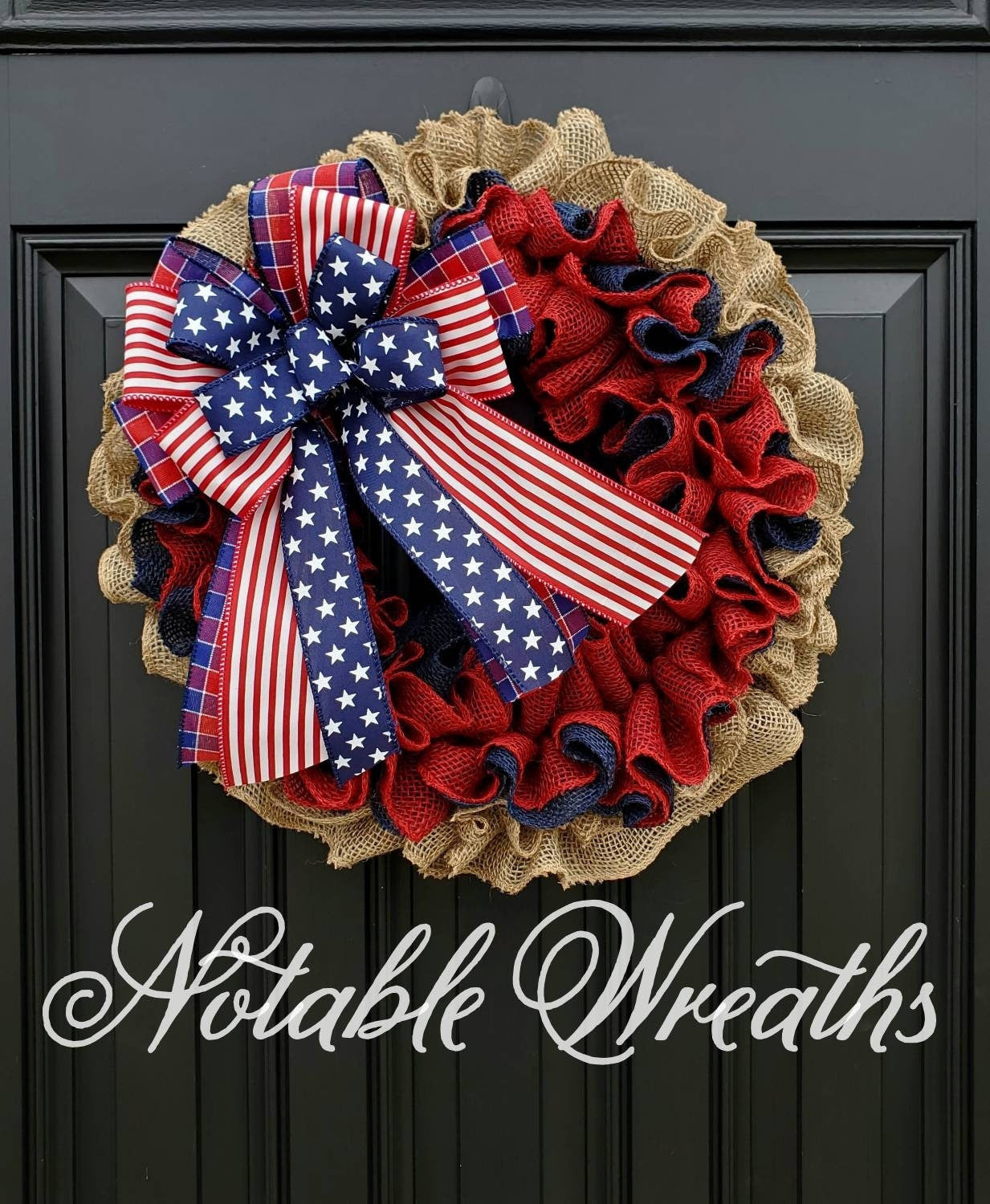 Patriotic wreath for front door, Fourth of July wreath for front door, Patriotic wreath, Americana wreath, American flag wreath, double door