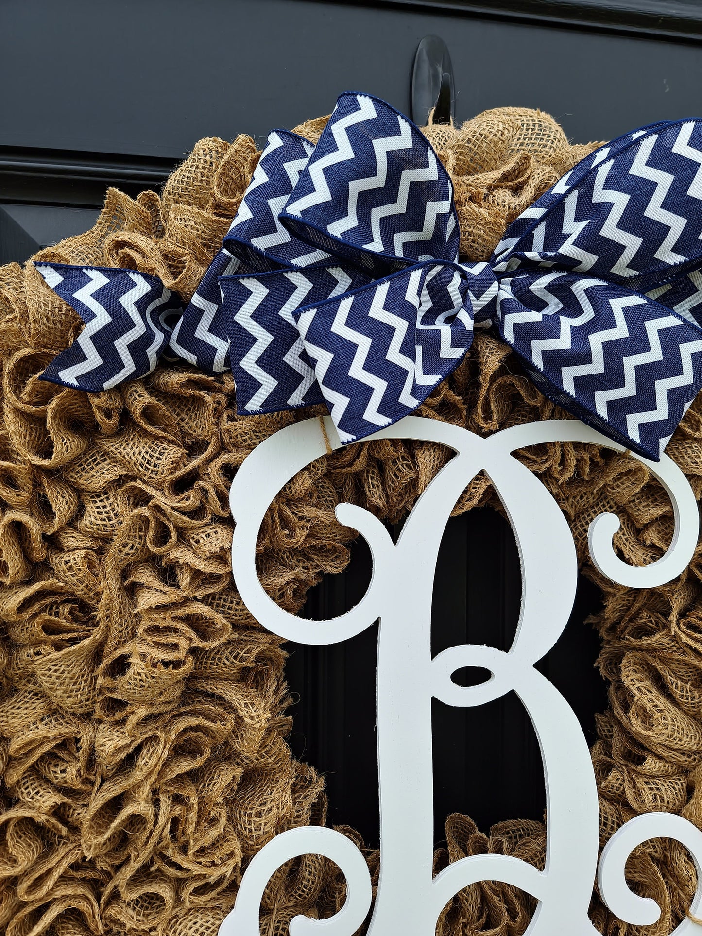 Plain burlap wreath, Extra large and full 27" plain burlap ruffle wreath, monogram wreath, all seasons wreath, large year round wreath